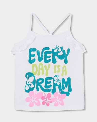 BOBOLI Knit t-Shirt suspenders for girl -BCI - 413109