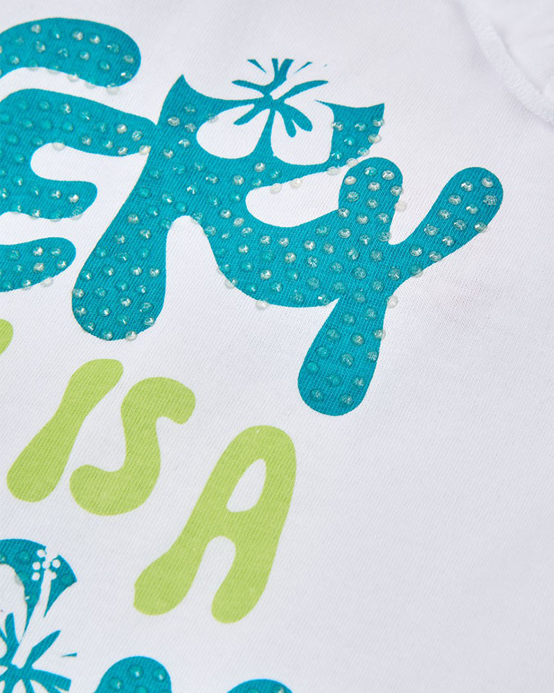 BOBOLI Knit t-Shirt suspenders for girl -BCI - 413109