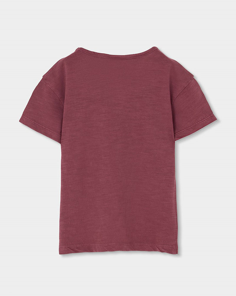 BOBOLI Knit t-Shirt flame for girl - 433044