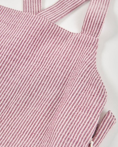 BOBOLI Popelin jumpsuit striped for girl -BCI - 433101