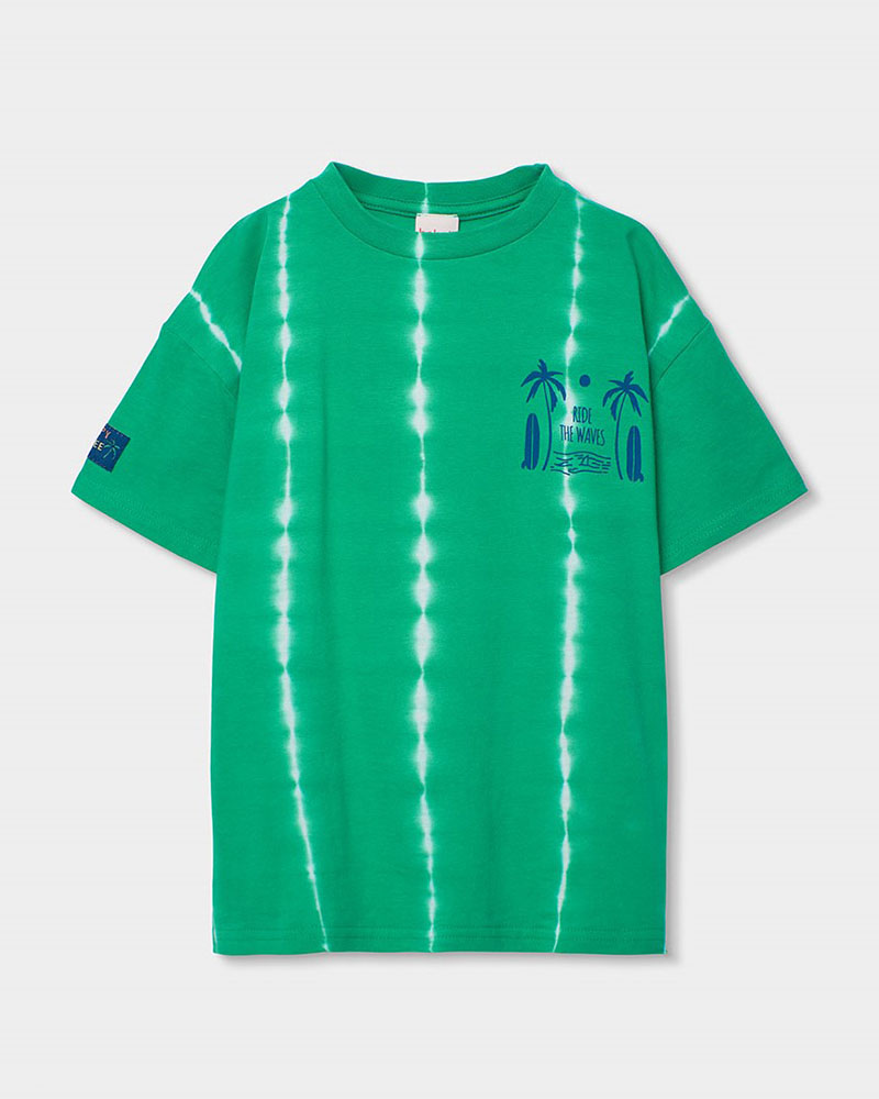 BOBOLI Knit t-Shirt dye for boy -BCI - 613033