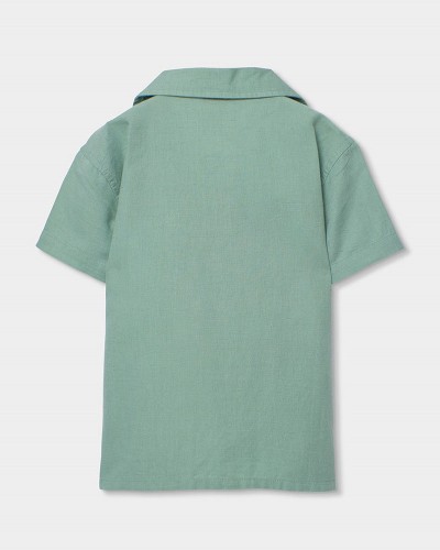 BOBOLI Linen polo for boy -BCI - 813091