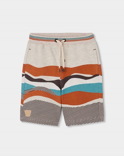 BOBOLI Fleece bermuda shorts flame for boy -BCI - 533090