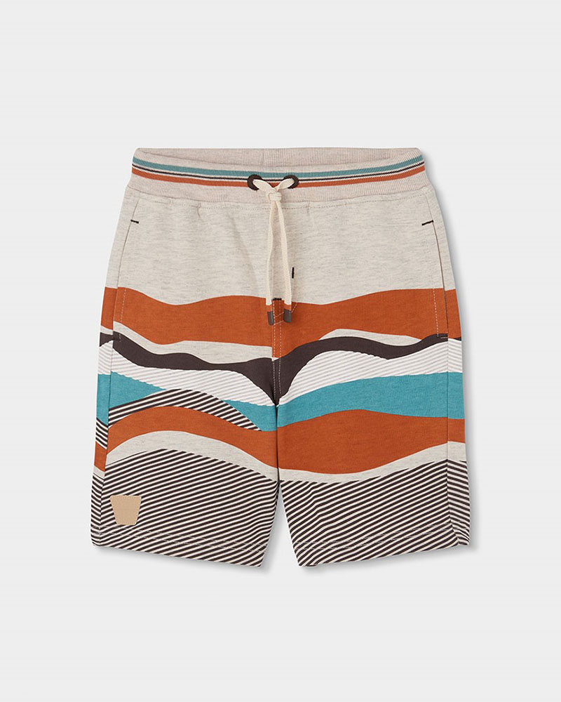 BOBOLI Fleece bermuda shorts flame for boy -BCI - 533090