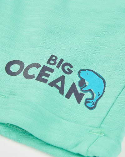 BOBOLI Fleece bermuda shorts flame for boy -BCI - 543114