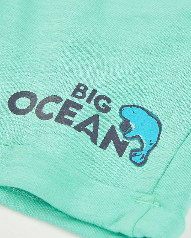 BOBOLI Fleece bermuda shorts flame for boy -BCI - 543114