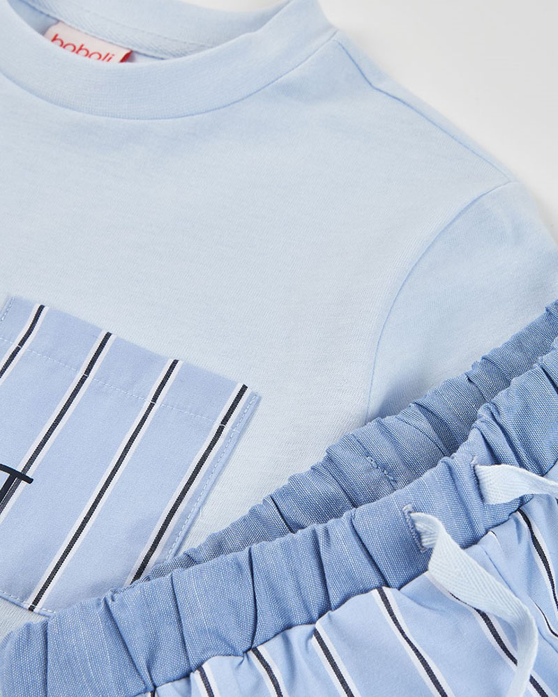 BOBOLI Knit pyjamas combined for boy -BCI - 683074