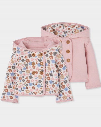 BOBOLI Knit jacket reversible for baby -BCI - 114084