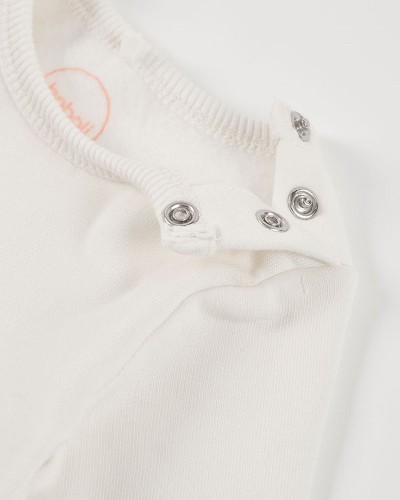BOBOLI Knit dress floral for baby -BCI - 114039