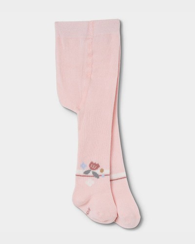 BOBOLI Thick tights floral for baby girl -BCI - 114040