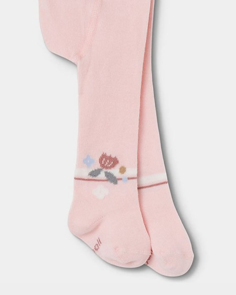 BOBOLI Thick tights floral for baby girl -BCI - 114040