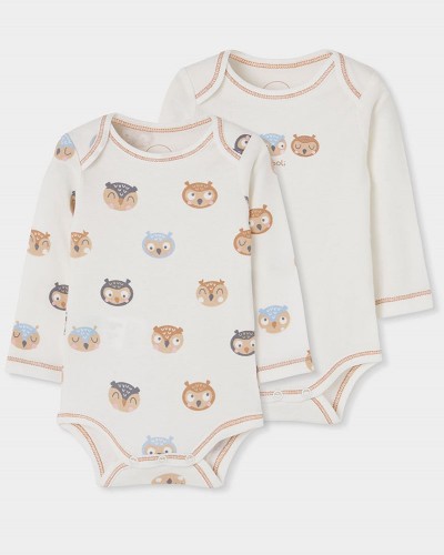 BOBOLI Pack 2 bodys interlock for baby -BCI - 214063