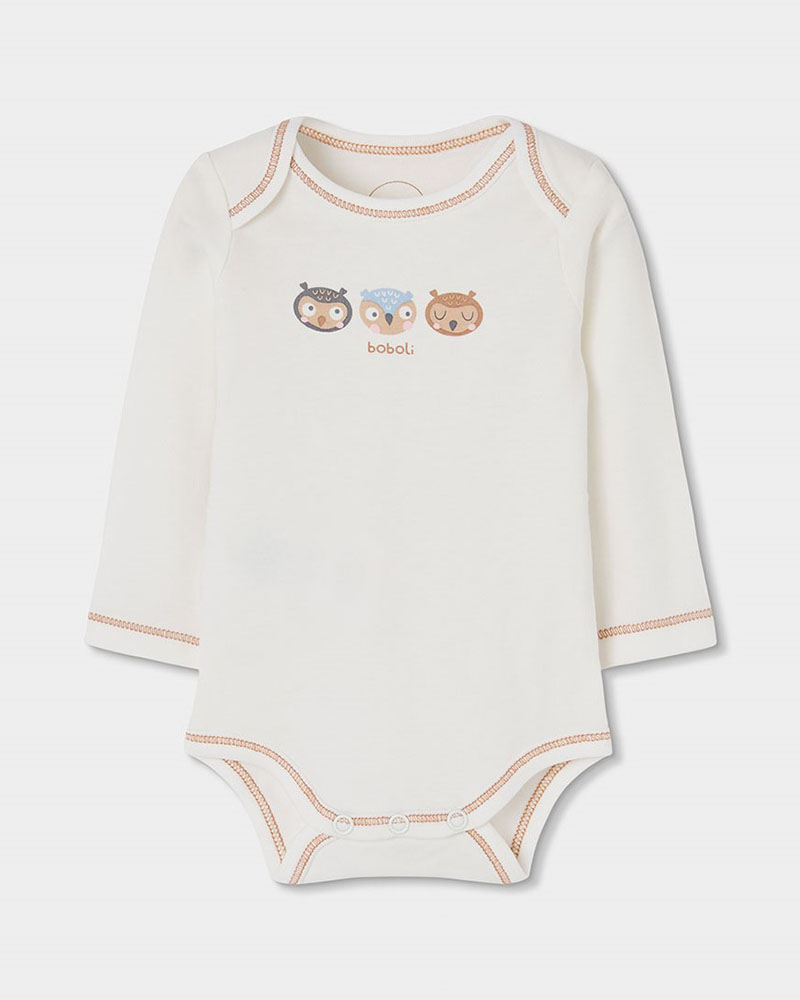 BOBOLI Pack 2 bodys interlock for baby -BCI - 214063