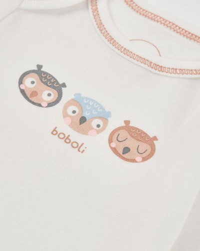 BOBOLI Pack 2 bodys interlock for baby -BCI - 214063