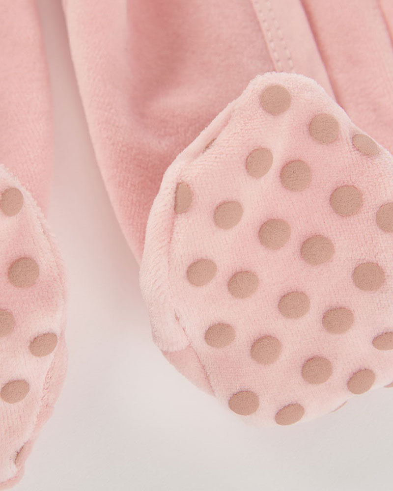BOBOLI Velour play suit for baby girl -BCI - 114051