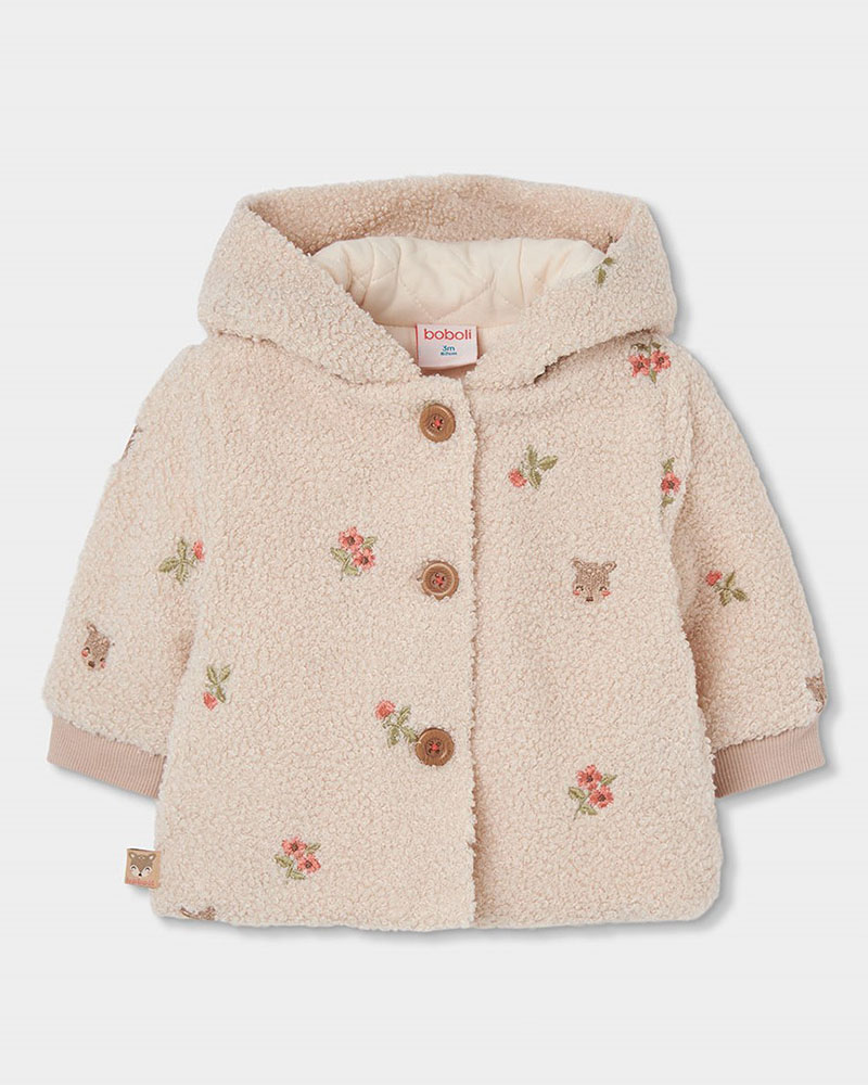 BOBOLI Jacket embroidered for baby -BCI - 124052