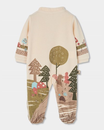 BOBOLI Velour play suit for baby -BCI - 224053