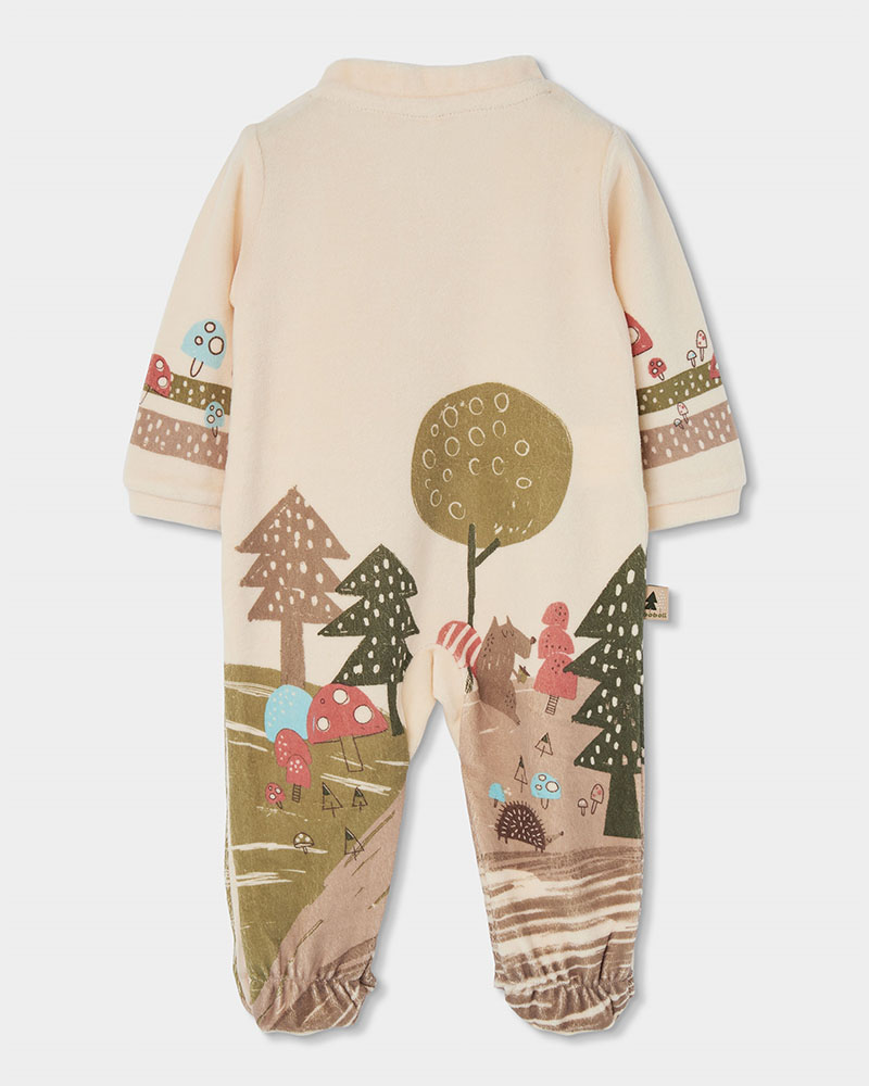 BOBOLI Velour play suit for baby -BCI - 224053