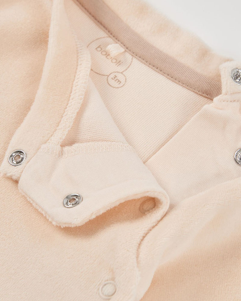 BOBOLI Velour play suit for baby -BCI - 224053