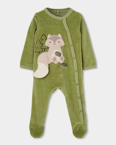 BOBOLI Velour play suit for baby -BCI - 224075