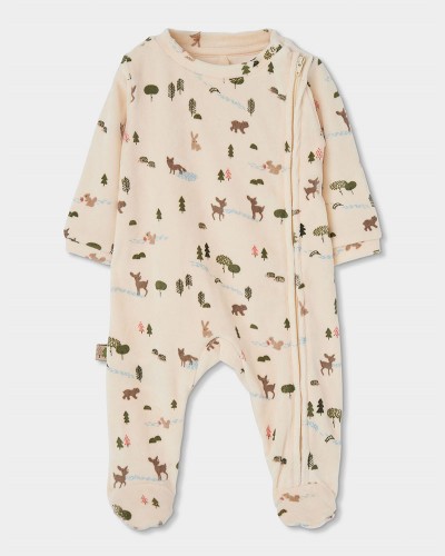 BOBOLI Velour play suit for baby -BCI - 224064