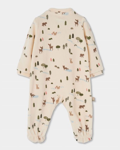 BOBOLI Velour play suit for baby -BCI - 224064