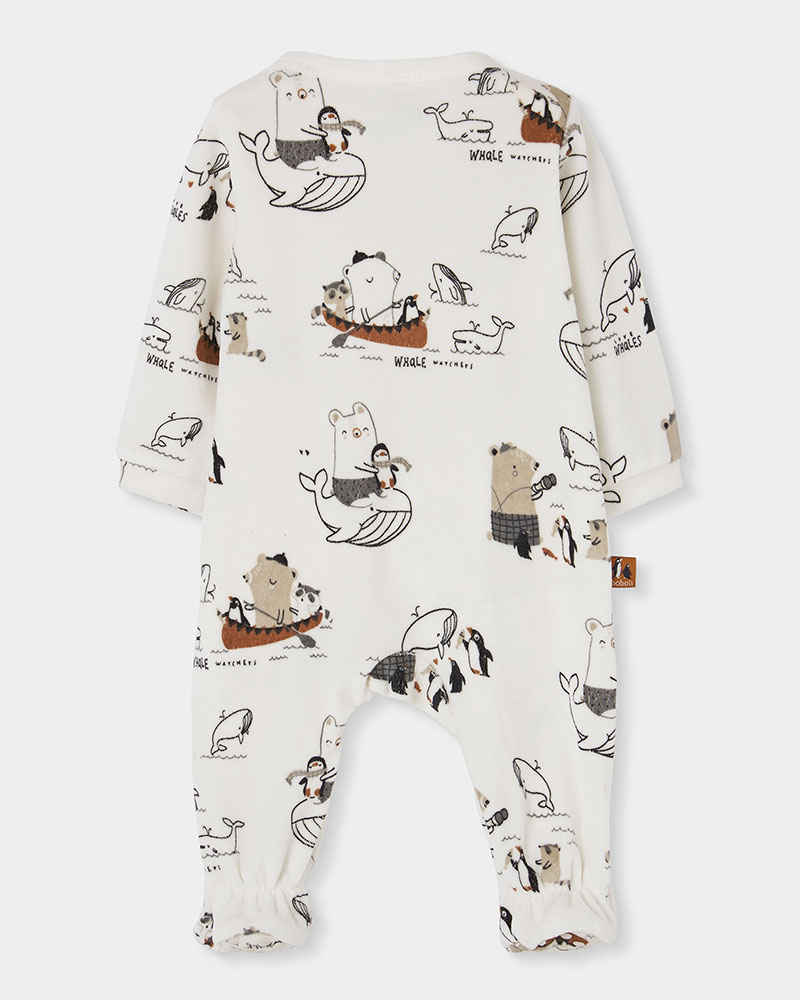 BOBOLI Velour play suit for baby -BCI - 244044