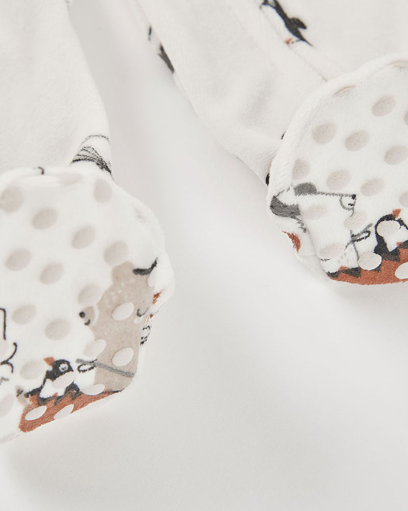 BOBOLI Velour play suit for baby -BCI - 244044