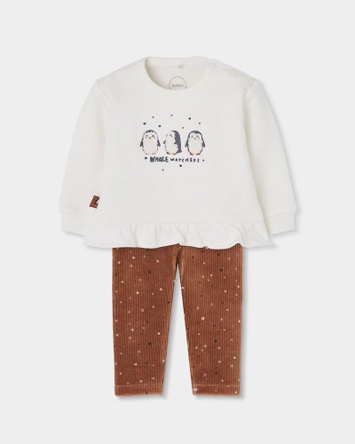 BOBOLI Set knit for baby girl -BCI - 144043