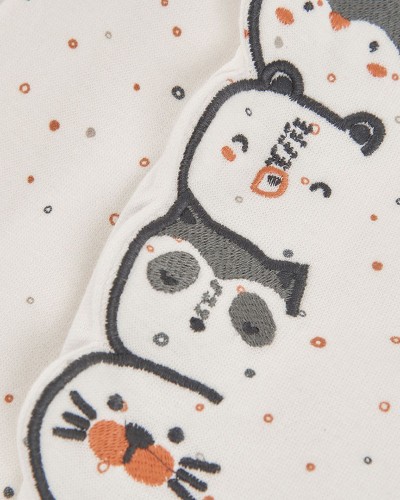 BOBOLI Interlock play suit for baby girl -BCI - 144054