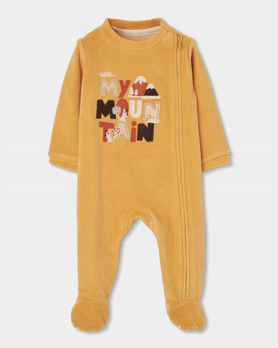 BOBOLI Velour play suit for baby -BCI - 254078