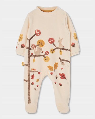 BOBOLI Velour play suit for baby -BCI - 254056