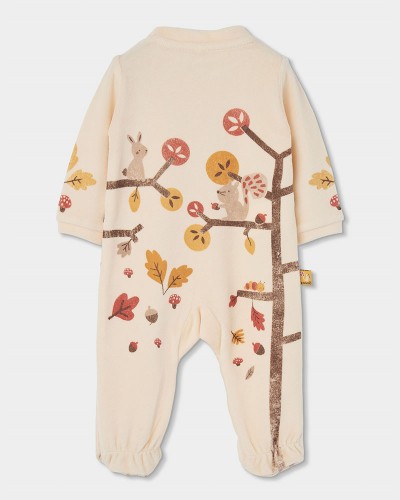 BOBOLI Velour play suit for baby -BCI - 254056
