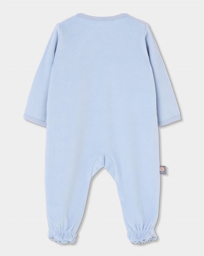BOBOLI Velour play suit for baby boy -BCI - 214052
