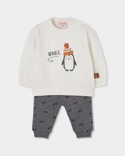 BOBOLI Set knit for baby boy -BCI - 244033