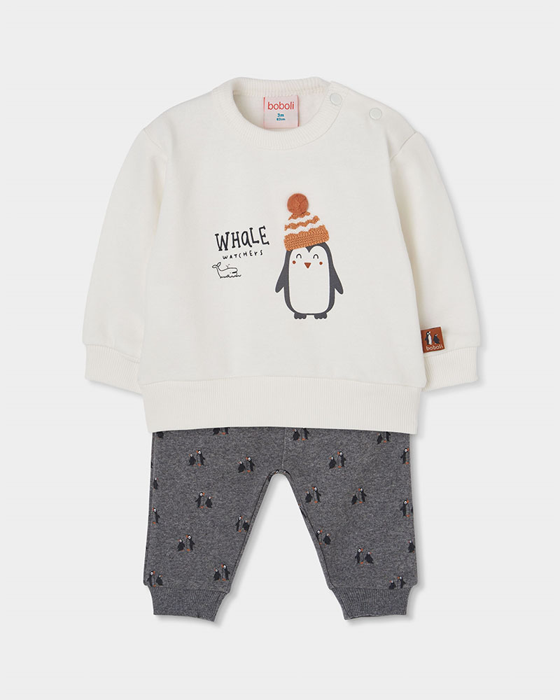 BOBOLI Set knit for baby boy -BCI - 244033