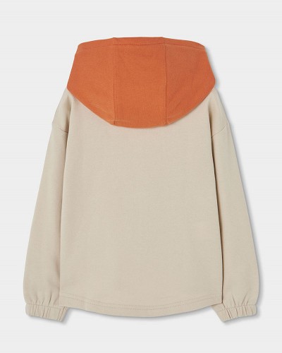 BOBOLI Fleece with hood sweatshirt for boy -BCI - 624080