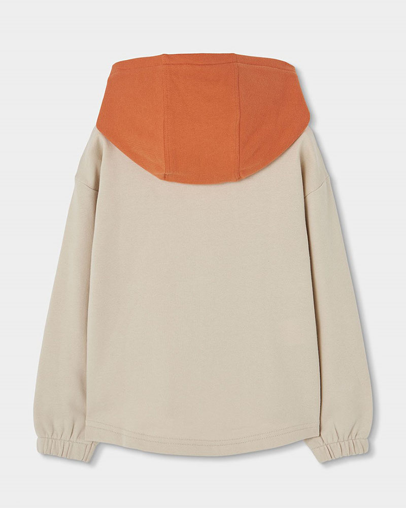 BOBOLI Fleece with hood sweatshirt for boy -BCI - 624080