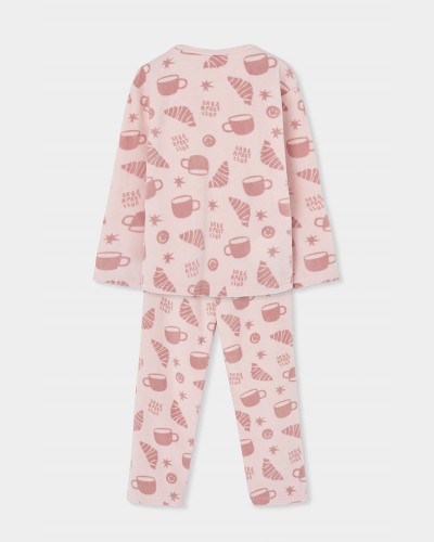 BOBOLI Velour pyjamas printed for girl - 484084