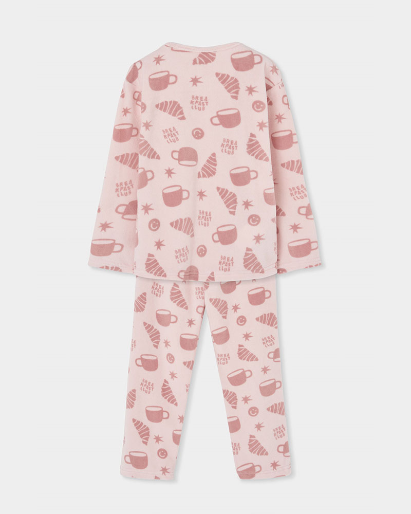 BOBOLI Velour pyjamas printed for girl - 484084