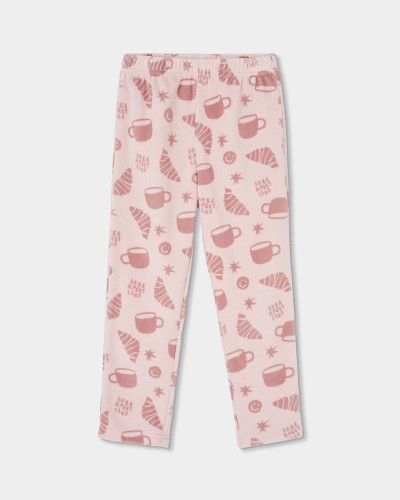 BOBOLI Velour pyjamas printed for girl - 484084