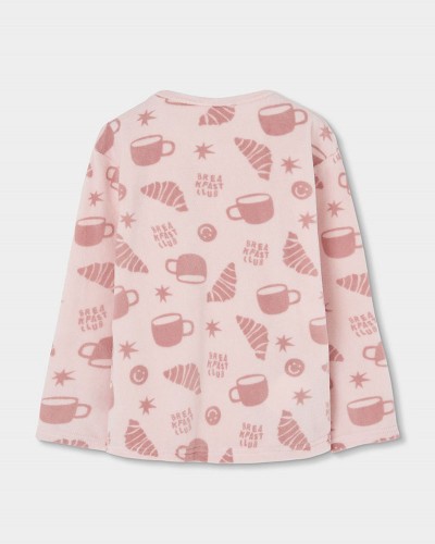 BOBOLI Velour pyjamas printed for girl - 484084