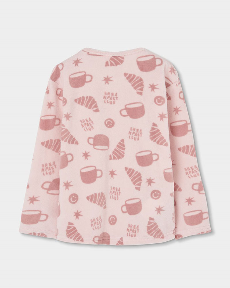 BOBOLI Velour pyjamas printed for girl - 484084