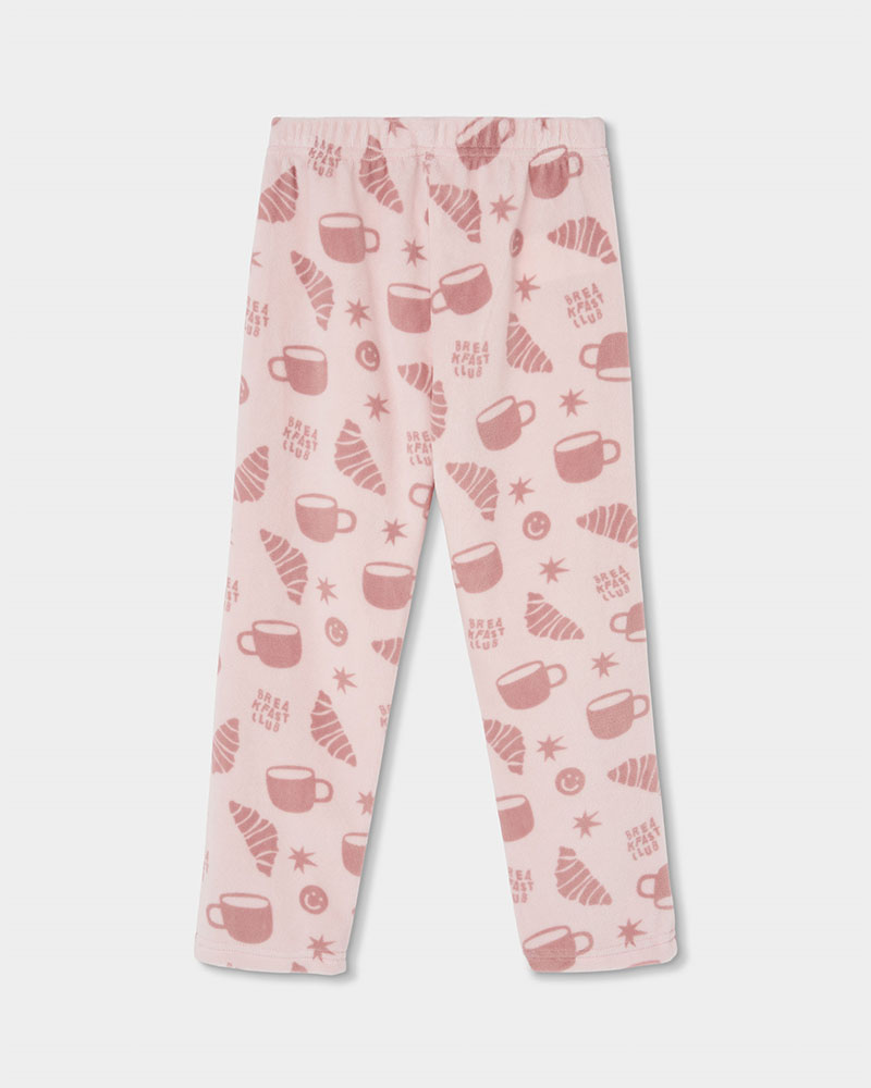 BOBOLI Velour pyjamas printed for girl - 484084