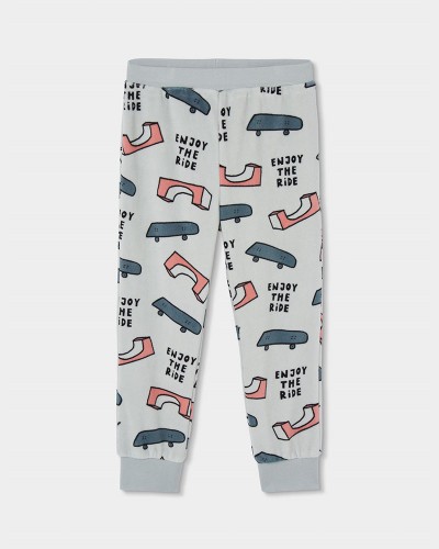 BOBOLI Velour pyjamas printed for boy -BCI - 684020