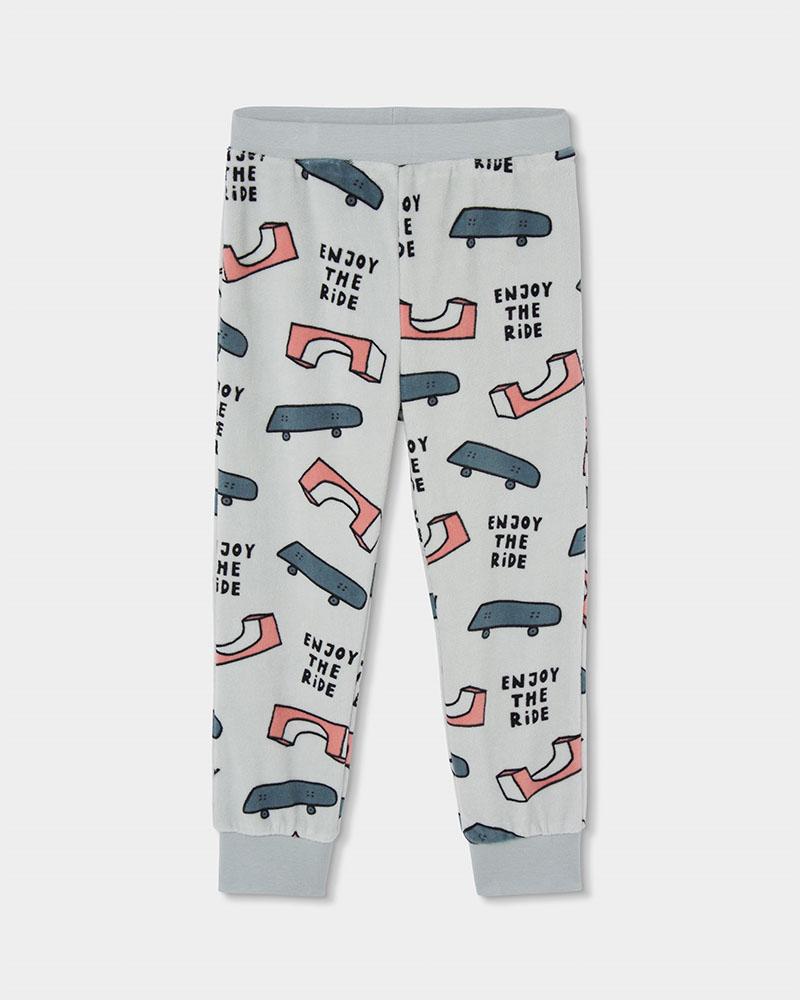 BOBOLI Velour pyjamas printed for boy -BCI - 684020