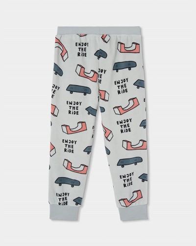 BOBOLI Velour pyjamas printed for boy -BCI - 684020