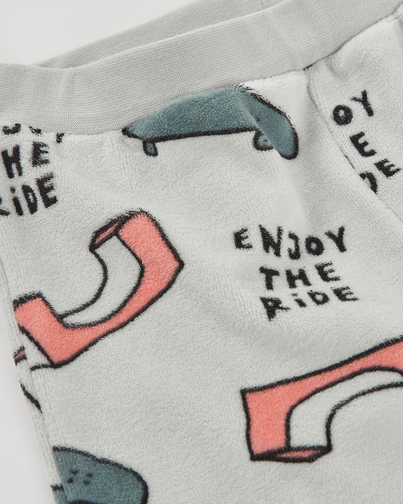BOBOLI Velour pyjamas printed for boy -BCI - 684020