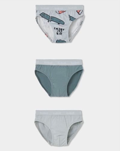 BOBOLI Pack 3 slips for boy -BCI - 684042