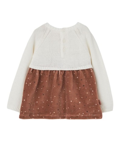 BOBOLI Knitwear combined dress for baby -BCI - 144021